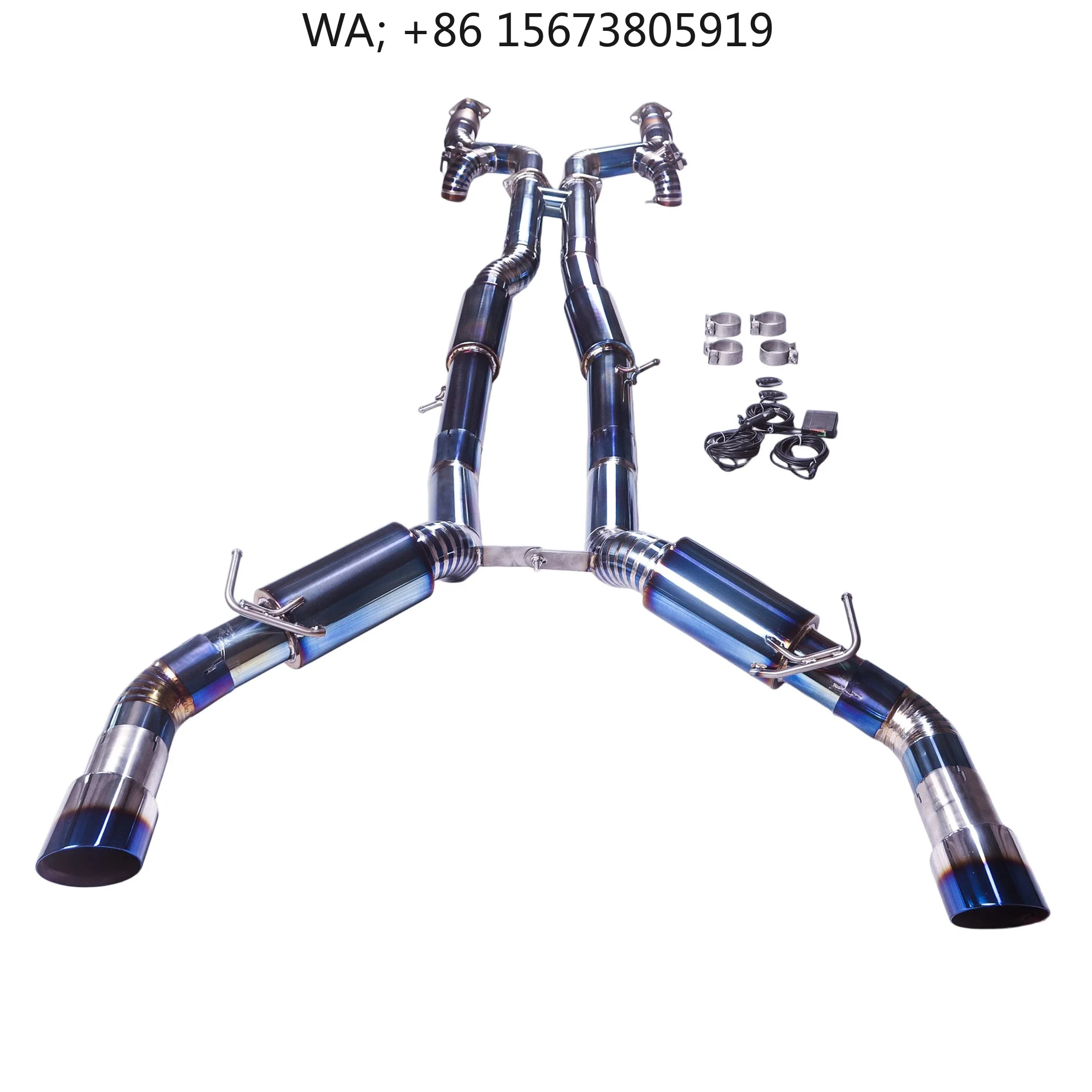 For Suitable Infiniti Q50 Q60 3.0T 3.7L Catback Valvetronic Titanium Alloy H-type Exhaust Muffler with Resonator Permance
For Suitable Infiniti Q50 Q60 3.0T 3.7L Catback Valvetronic Titanium Alloy H-type Exhaust Muffler with Resonator Permance