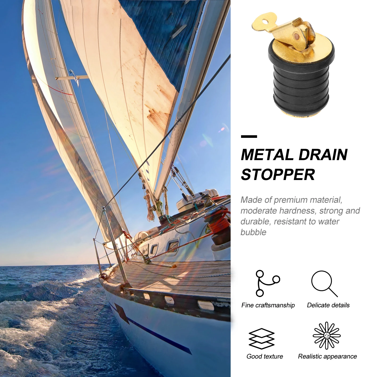 Drain Marine Rubber Kayak Canoe Boat Accessories Lightweight Portable Strong Replacement Scupper Plugs Water
Drain Marine Rubber Kayak Canoe Boat Accessories Lightweight Portable Strong Replacement Scupper Plugs Water