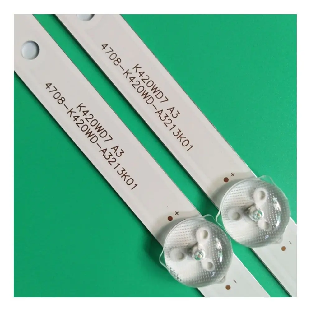 New set of 8 pcs. 5 LED 415mm LED Strip Light for 43PFT4001 43PFF5459 42PUF6052 K420WD7 4708-
New set of 8 pcs. 5 LED 415mm LED Strip Light for 43PFT4001 43PFF5459 42PUF6052 K420WD7 4708-