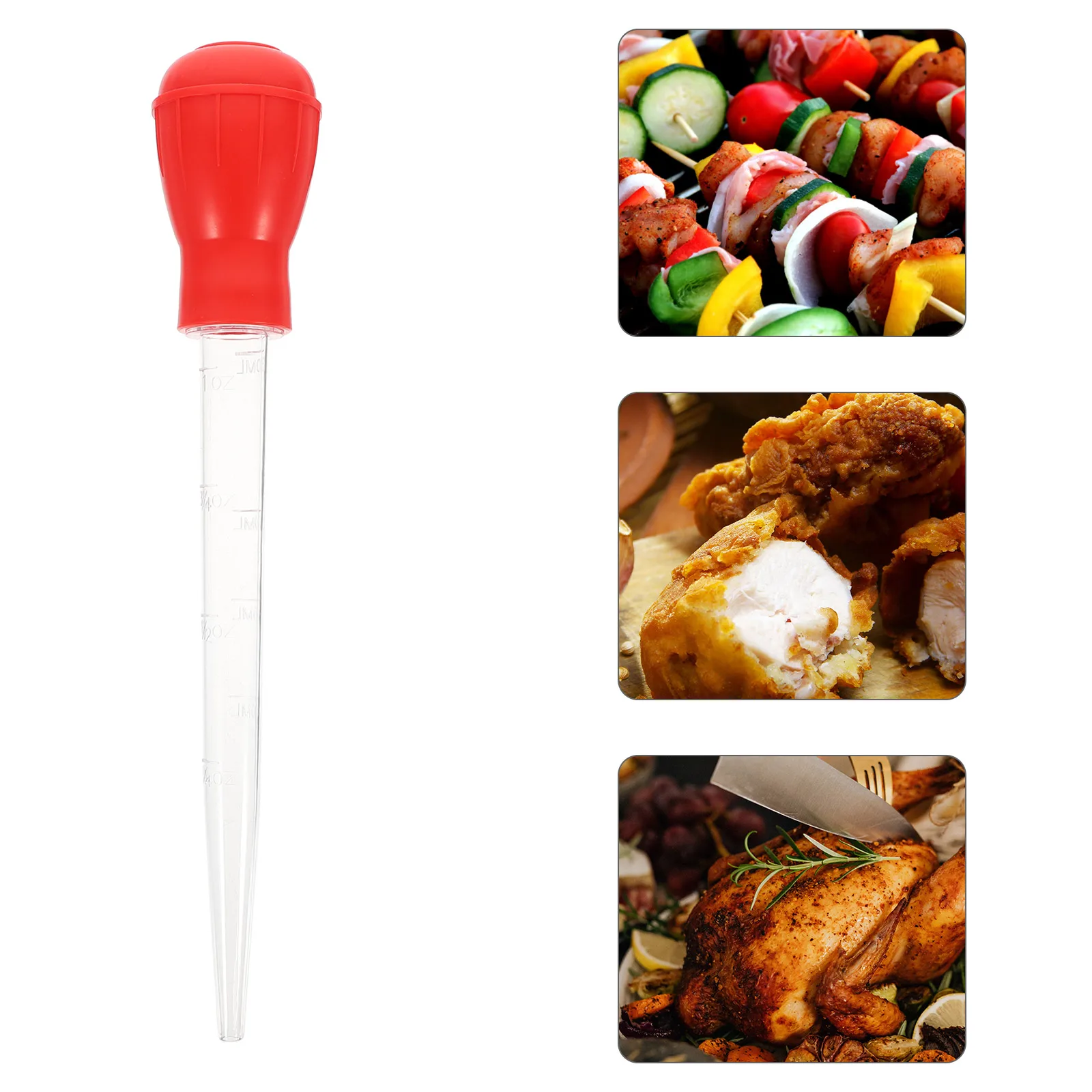 Seasoning Pump Drip Oil Tube Kitchen Dropper Liquid Turkey Baster Gadgets Red Premium Plastic Graduated Cylinder Ounces
Seasoning Pump Drip Oil Tube Kitchen Dropper Liquid Turkey Baster Gadgets Red Premium Plastic Graduated Cylinder Ounces