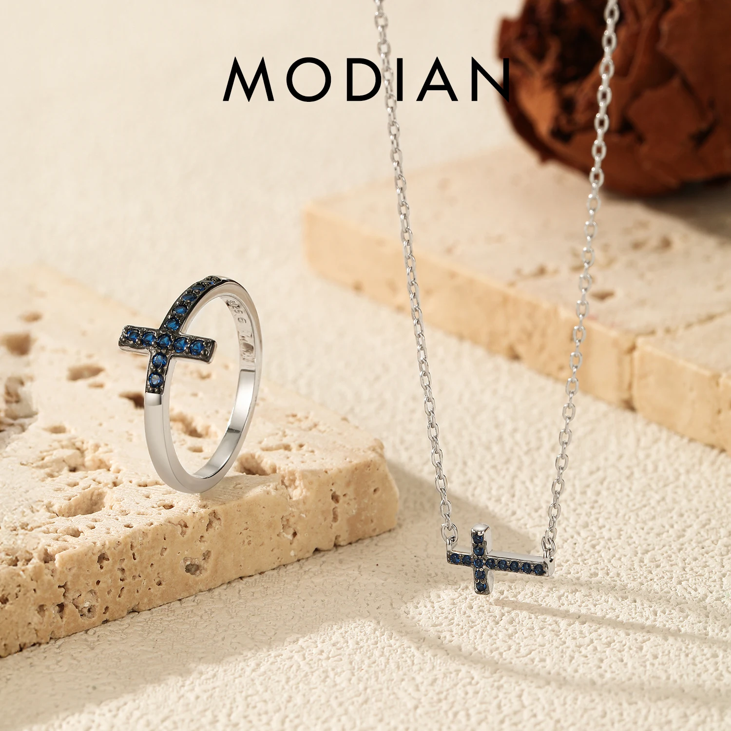 Комплекты украшений MODIAN из стерлингового серебра 925 пробы с классическим крестом, модные металлические кольца с синим цирконием и подвеска-ожерелье для женщин, подарки
Комплекты украшений MODIAN из стерлингового серебра 925 пробы с классическим крестом, модные металлические кольца с синим цирконием и подвеска-ожерелье для женщин, подарки