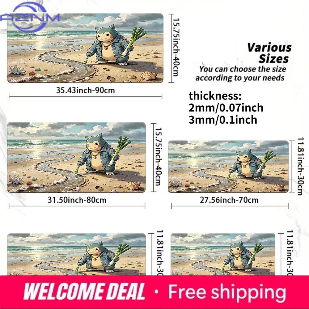 Snorlax Denim Jacket Beach Gaming Desk Mat Non-Slip Washable Mouse Pad
Snorlax Denim Jacket Beach Gaming Desk Mat Non-Slip Washable Mouse Pad