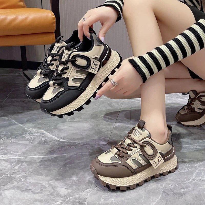 Women's Mesh Sports Shoes Spring 2025 New Style Thick Bottom Casual Lightweight Increase Dad Shoes Korean Style Flat Bottom
Women's Mesh Sports Shoes Spring 2025 New Style Thick Bottom Casual Lightweight Increase Dad Shoes Korean Style Flat Bottom