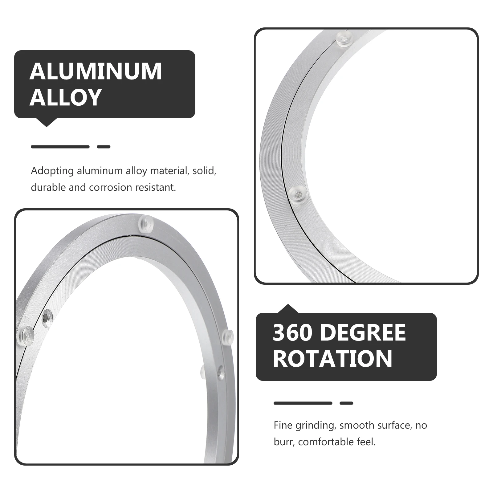 Aluminum Alloy Round Turntable 14 Inch 350x10mm for Wood Glass Marble Tables Heavy Duty Rotating Plate Storage Rack
Aluminum Alloy Round Turntable 14 Inch 350x10mm for Wood Glass Marble Tables Heavy Duty Rotating Plate Storage Rack