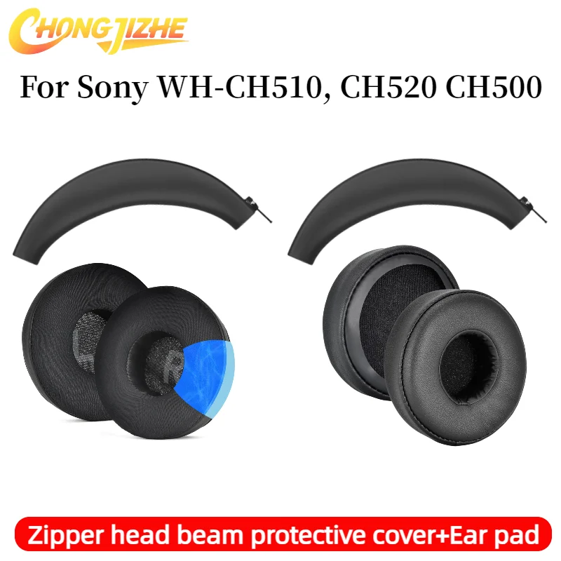 CHONGJIZHE Replacement Cooling Gel Ear Pads /Silicone zipper head beam protective cover For Sony WH-CH500/CH510/CH520 Headphones
CHONGJIZHE Replacement Cooling Gel Ear Pads /Silicone zipper head beam protective cover For Sony WH-CH500/CH510/CH520 Headphones