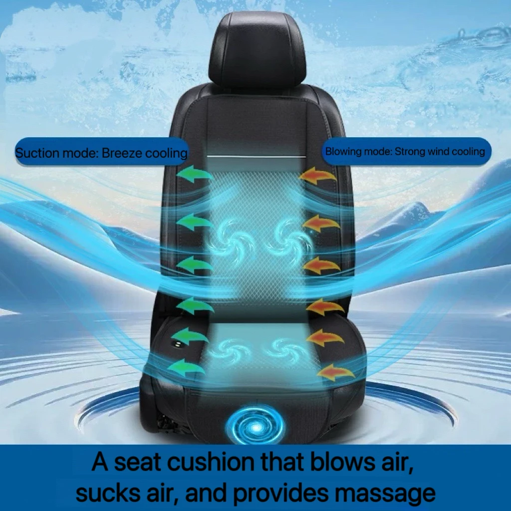 DC 12V 3D Spacer Car Summer Cool Air Seat Cushion With 8Fan Fast Blowing Ventilation Seat Cooling Pat Refrigerated Seat
DC 12V 3D Spacer Car Summer Cool Air Seat Cushion With 8Fan Fast Blowing Ventilation Seat Cooling Pat Refrigerated Seat