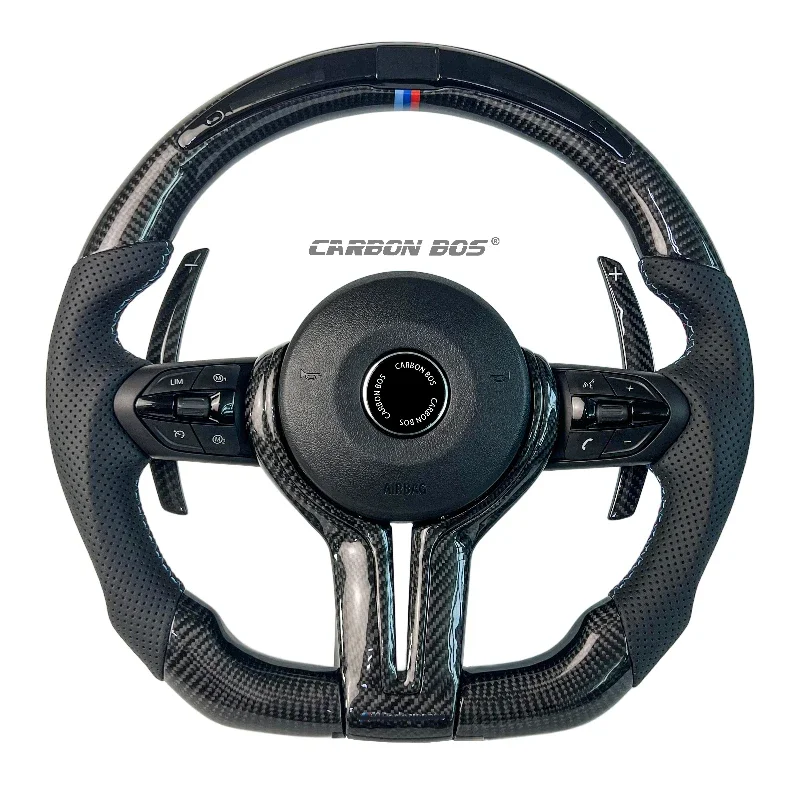 Auto Parts Carbon Fiber LED Leather Steering Wheel For BMW F10 F30 E46 E60 F15 F90 F80 M3 M4 Sports X5 M2 X3 Fit M6 X4
Auto Parts Carbon Fiber LED Leather Steering Wheel For BMW F10 F30 E46 E60 F15 F90 F80 M3 M4 Sports X5 M2 X3 Fit M6 X4