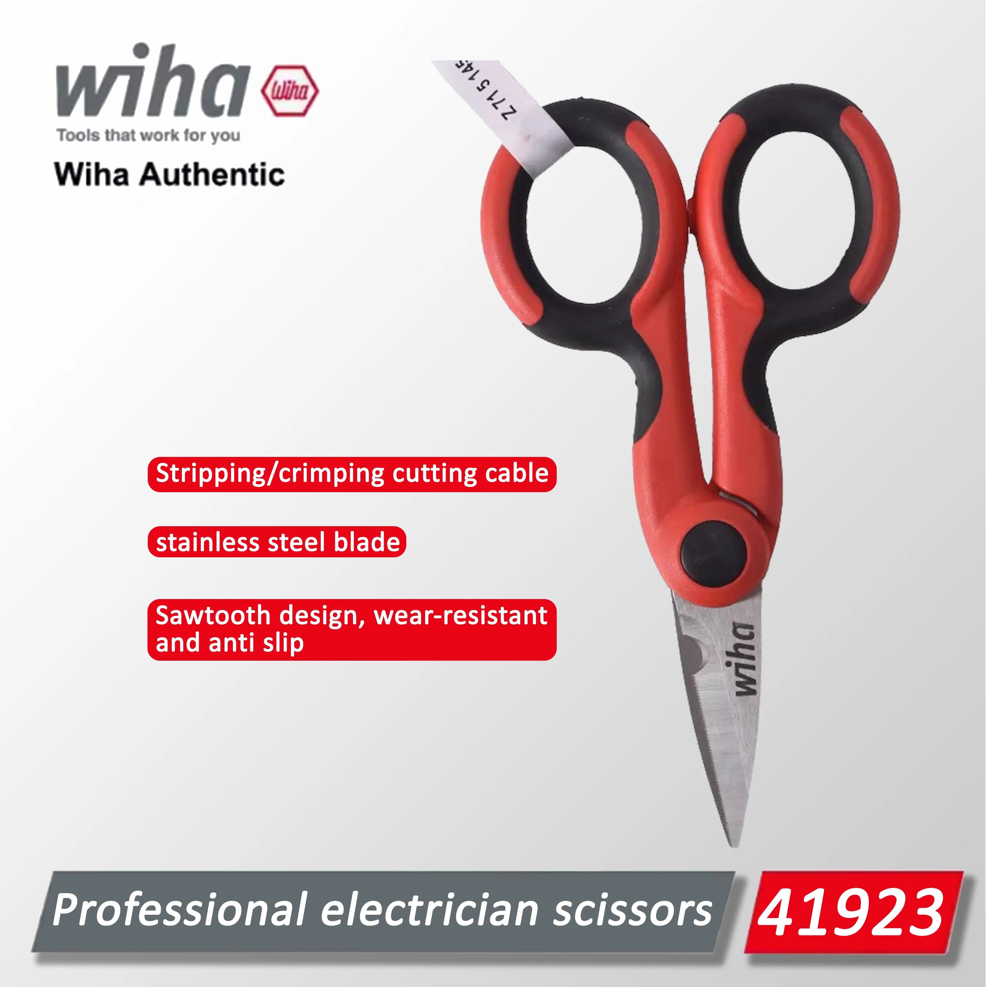 Wiha Electric scissors imported professional stainless steel scissors tools, maintenance tools, manual tools 41923
Wiha Electric scissors imported professional stainless steel scissors tools, maintenance tools, manual tools 41923