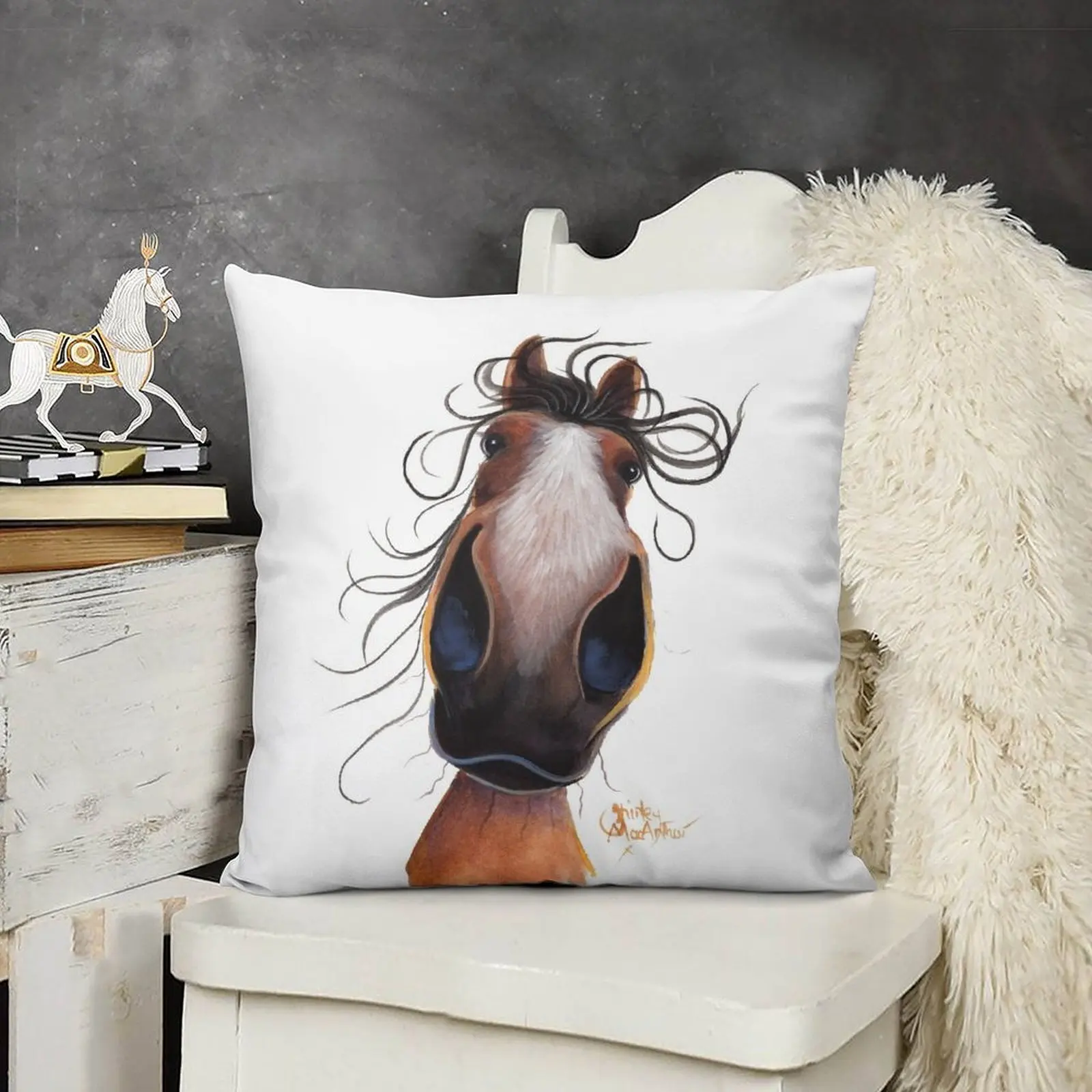 HORSE PRiNT 'FLASH' By Shirley MacArthur Throw Pillow Sofa Cushions Christmas Cushion For Home pillow
HORSE PRiNT 'FLASH' By Shirley MacArthur Throw Pillow Sofa Cushions Christmas Cushion For Home pillow