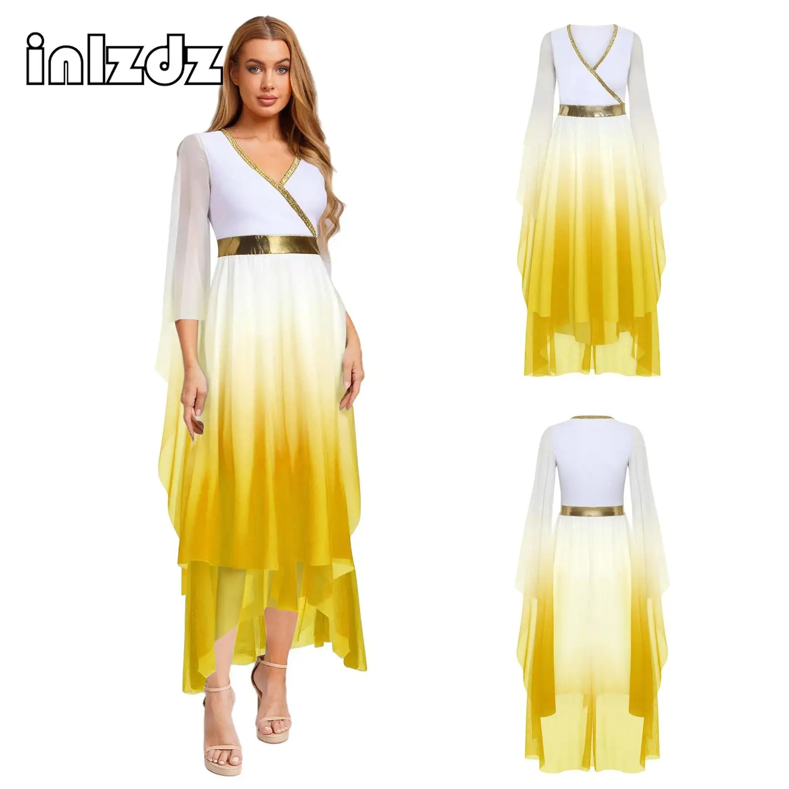 Halloween Ancient Greek Queen Beauty Gradient Tunic Dress for Womens Cosplay Costume Sleeveless with Drape Gold Trim Toga Dress 
Halloween Ancient Greek Queen Beauty Gradient Tunic Dress for Womens Cosplay Costume Sleeveless with Drape Gold Trim Toga Dress