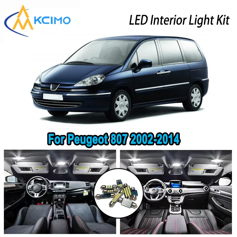 High-Quality LED Interior Kit for Peugeot 807 2002-2014 2003 2004 2005 2006 Premium Error-Free Dome Map Trunk Automotive Lamps
High-Quality LED Interior Kit for Peugeot 807 2002-2014 2003 2004 2005 2006 Premium Error-Free Dome Map Trunk Automotive Lamps
