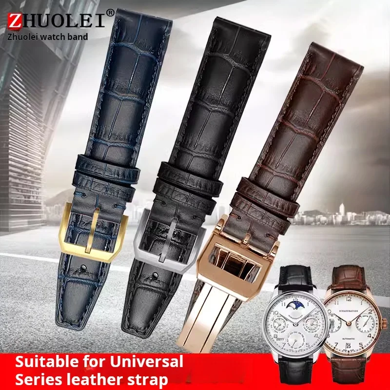 Curved End Real Genuine Leather Watch Strap 20mm 21mm 22mm for IWC Portugieser Porotfino Big PILOT Mark 18 Cowhide Men Watchband
Curved End Real Genuine Leather Watch Strap 20mm 21mm 22mm for IWC Portugieser Porotfino Big PILOT Mark 18 Cowhide Men Watchband