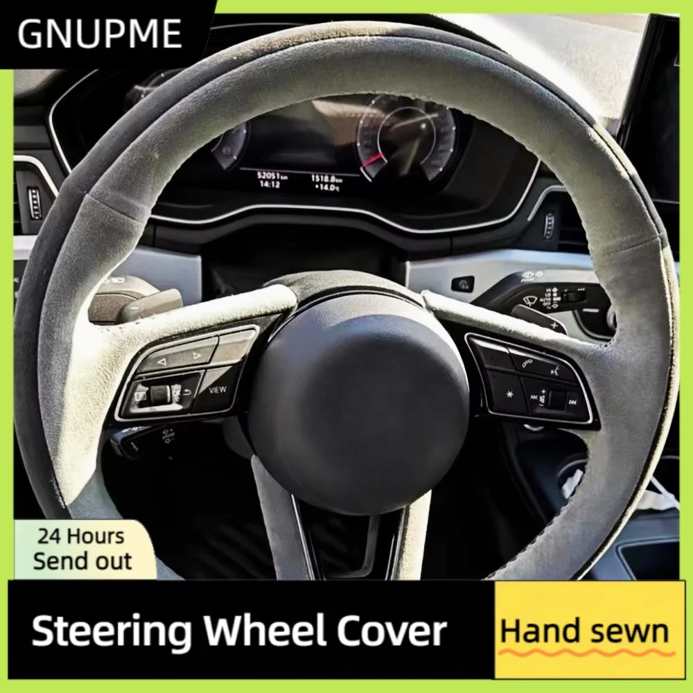 Custom Car Steering Wheel Cover Hand sewn Anti-Slip And Soft Sueder Leather For Audi A3 A4 A5 S4 Q2 Q3 RS5 Avant Steering Wrap
Custom Car Steering Wheel Cover Hand sewn Anti-Slip And Soft Sueder Leather For Audi A3 A4 A5 S4 Q2 Q3 RS5 Avant Steering Wrap