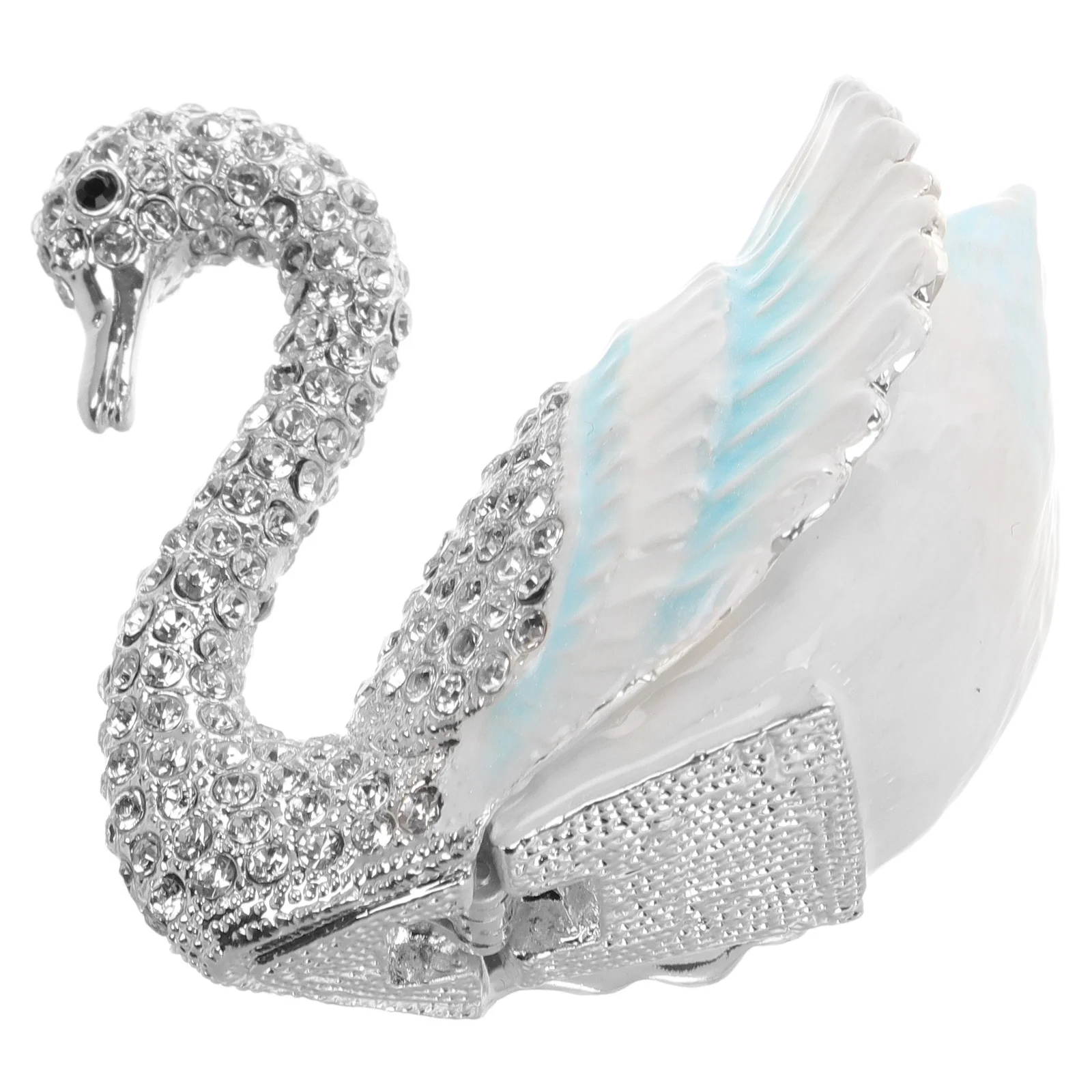 Swan Jewelry Box Hinged Rhinestone Trinket Storage Earrings Rings Organizer Gift Sky Blue Animal Swan Shaped Box For
Swan Jewelry Box Hinged Rhinestone Trinket Storage Earrings Rings Organizer Gift Sky Blue Animal Swan Shaped Box For