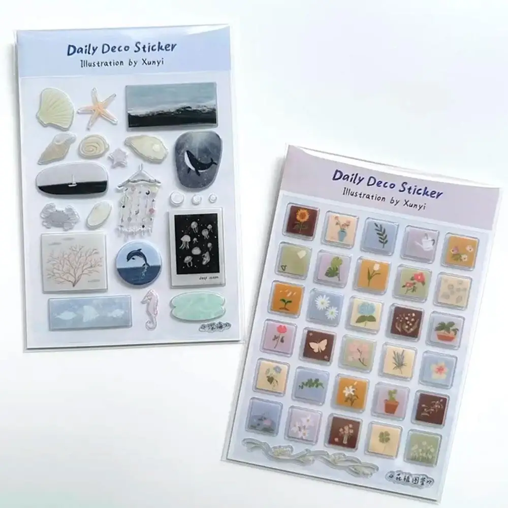 Cartoon Ocean World 3D Jelly Stickers Transparent Resin Gel Stickers DIY Phone Cases Tablet Computers Scrapbook Decor Sticker
Cartoon Ocean World 3D Jelly Stickers Transparent Resin Gel Stickers DIY Phone Cases Tablet Computers Scrapbook Decor Sticker