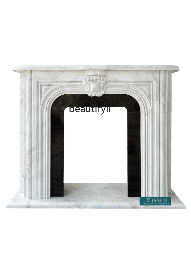 Marble mantel American entrance decorative cabinet Natural stone French living room TV cabinet
Marble mantel American entrance decorative cabinet Natural stone French living room TV cabinet