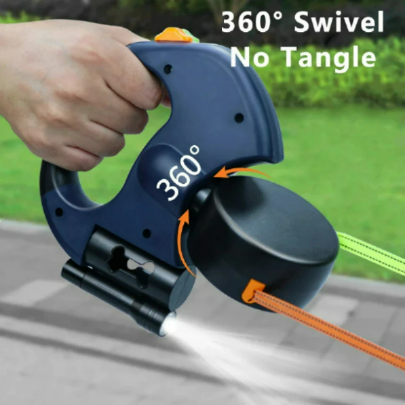 Dual-Ended Retractable Dog Leash 3M 360 Degree Roulette Traction Rope Built-in LED Flashlight & Waste Bag Box Pet Daily Supplies
Dual-Ended Retractable Dog Leash 3M 360 Degree Roulette Traction Rope Built-in LED Flashlight & Waste Bag Box Pet Daily Supplies
