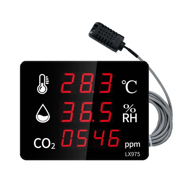 Air Detector Temperature And Humidity Meter Air Quality Monitor Co2 Electronic Thermometer Gas Carbon Dioxide Monitor
Air Detector Temperature And Humidity Meter Air Quality Monitor Co2 Electronic Thermometer Gas Carbon Dioxide Monitor