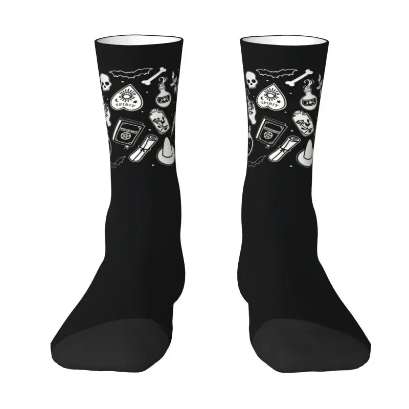 Cool Mens Witchy Essence Dress Socks Unisex Warm Comfortable 3D Print Halloween Spooky Witch Skull Crew Socks
Cool Mens Witchy Essence Dress Socks Unisex Warm Comfortable 3D Print Halloween Spooky Witch Skull Crew Socks