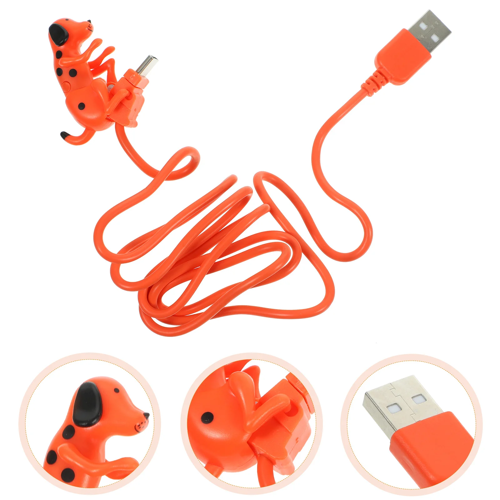 Portable Rogue Dog Data Cable Cell Phone Creative Charging USB Power Bank Orange Tpe Models
Portable Rogue Dog Data Cable Cell Phone Creative Charging USB Power Bank Orange Tpe Models
