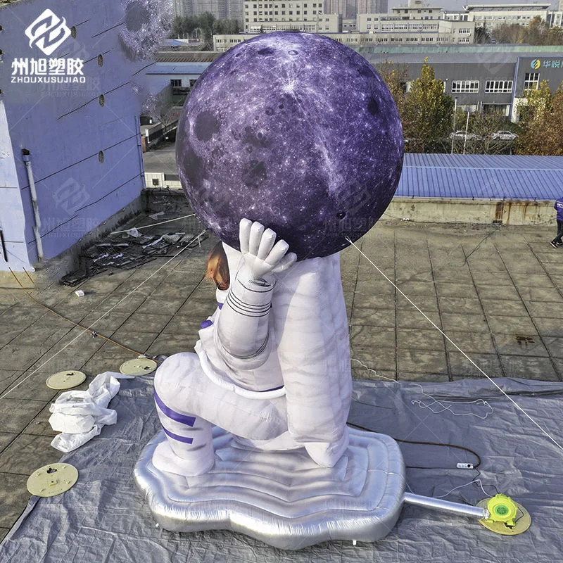 Advertising Inflatable Spaceman Holding a Moon Giant Inflatable Astronaut for Event Decoration
Advertising Inflatable Spaceman Holding a Moon Giant Inflatable Astronaut for Event Decoration