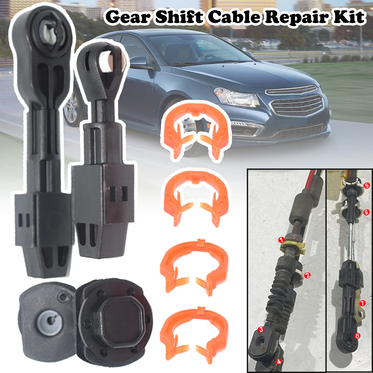 Gear Shift Cable Linkage End Rod Bushing Gearbox lever Selector Collet Transfer Shifter Clip For Chevrolet Cruze J300 2008-2016
Gear Shift Cable Linkage End Rod Bushing Gearbox lever Selector Collet Transfer Shifter Clip For Chevrolet Cruze J300 2008-2016