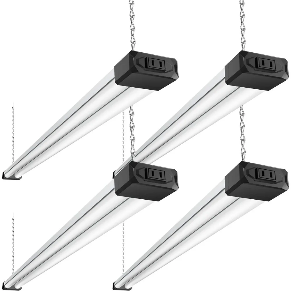 BBOUNDER 4 Pack Linkable LED Shop Light with Reflector, Super Bright 6500K Cool Daylight, 4400 LM, 4 FT
BBOUNDER 4 Pack Linkable LED Shop Light with Reflector, Super Bright 6500K Cool Daylight, 4400 LM, 4 FT