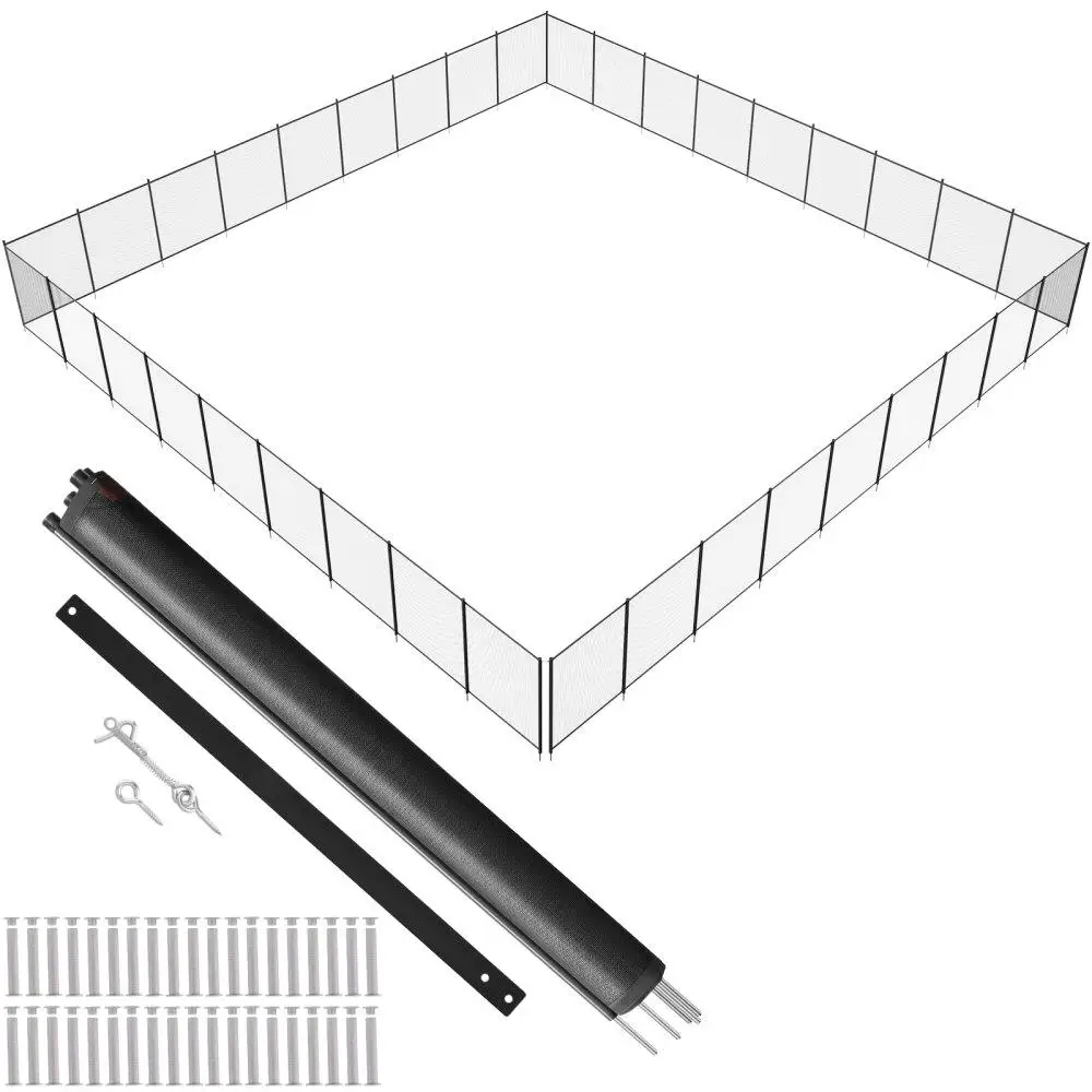4x108FT Removable Pool Fence for inground Pools 340gms Teslin PVC Mesh Child Pet Safety Easy DIY Installation
4x108FT Removable Pool Fence for inground Pools 340gms Teslin PVC Mesh Child Pet Safety Easy DIY Installation