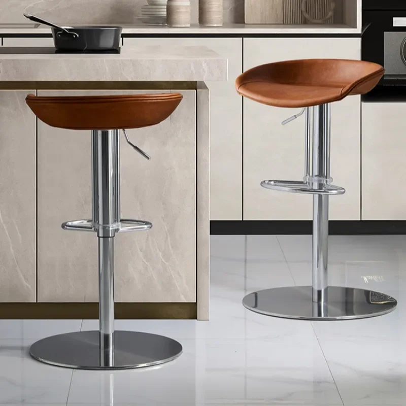 Modern Italian Bar Chairs Swivel Adjustable Height Creative Personalized Bar Stools Island Lounge Taburetes De Bar Furniture
Modern Italian Bar Chairs Swivel Adjustable Height Creative Personalized Bar Stools Island Lounge Taburetes De Bar Furniture