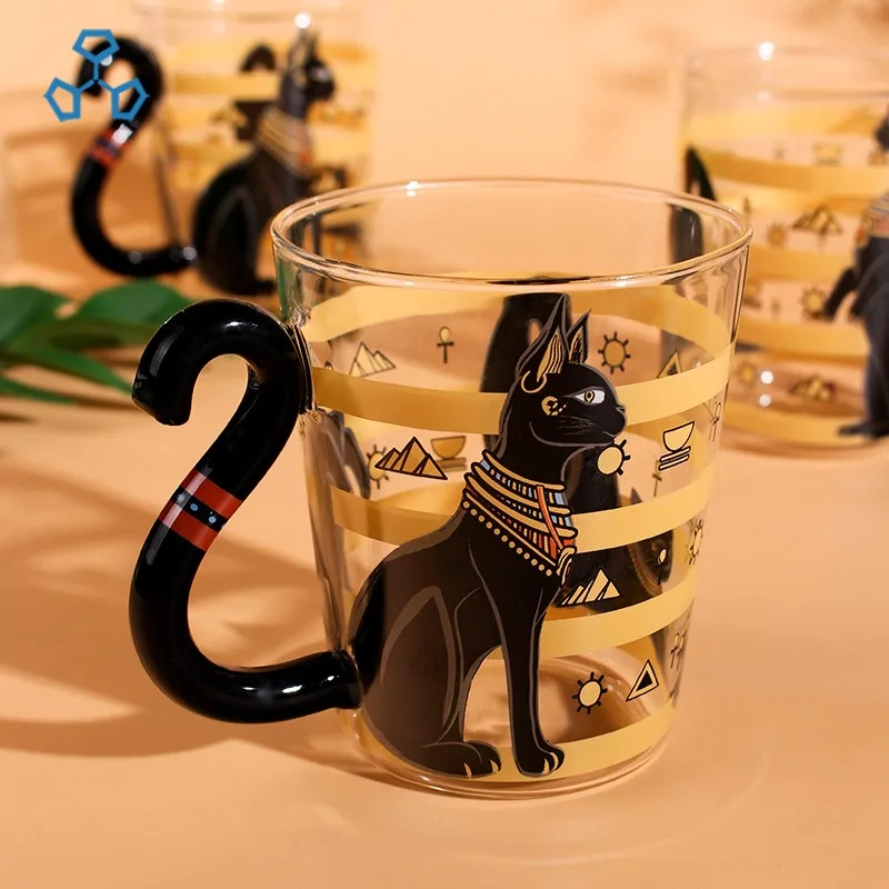 Black Cat Totem Glass Cup Classical Handmade Design High Borosilicate Heat Resistant Water Mug With Handle
Black Cat Totem Glass Cup Classical Handmade Design High Borosilicate Heat Resistant Water Mug With Handle