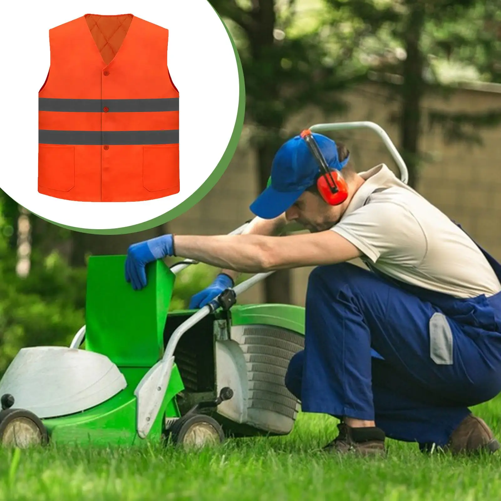 High Visibility Reflective Safety Vest Orange Lightweight Warm Work Clothing for Outdoor Engineering Garden
High Visibility Reflective Safety Vest Orange Lightweight Warm Work Clothing for Outdoor Engineering Garden