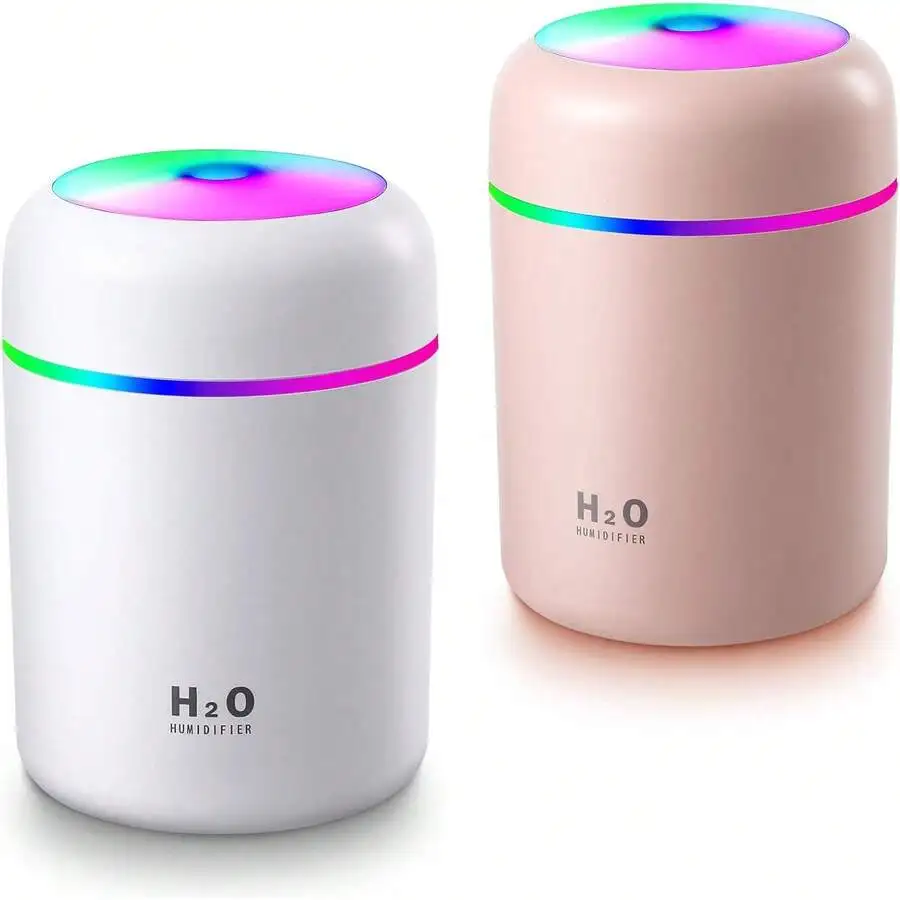 2 Pieces Cool Mist Portable Mini Humidifiers, 300 Ml, Quiet USB Personal Desktop Humidifiers With 2 Mist Modes And Auto Shut Off
2 Pieces Cool Mist Portable Mini Humidifiers, 300 Ml, Quiet USB Personal Desktop Humidifiers With 2 Mist Modes And Auto Shut Off