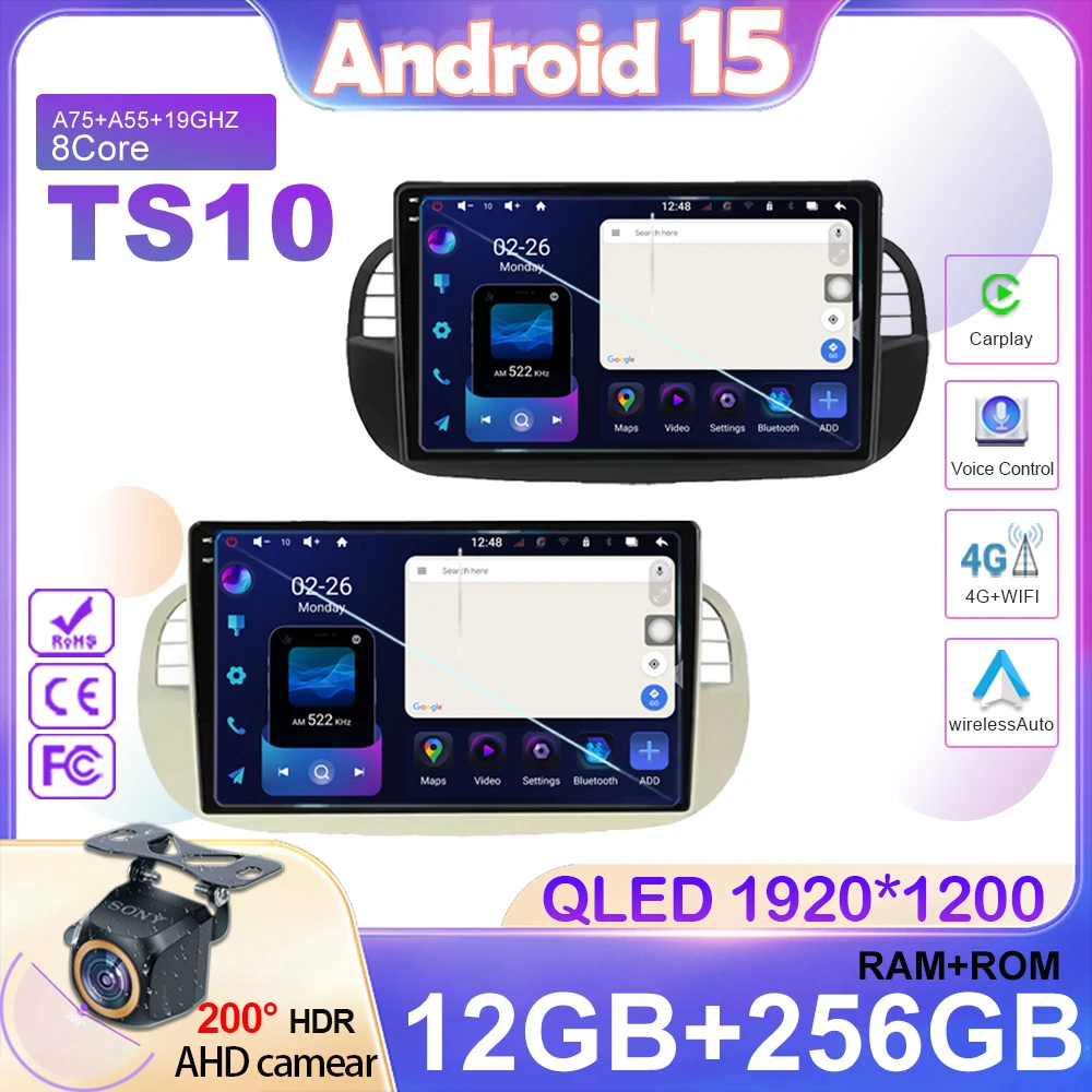 For Fiat 500 2007-2015 Car Android 14 Radio Auto Multimedia Player GPS Navigation Head Unit High-Performance CPU WIFI DVD Stereo
For Fiat 500 2007-2015 Car Android 14 Radio Auto Multimedia Player GPS Navigation Head Unit High-Performance CPU WIFI DVD Stereo