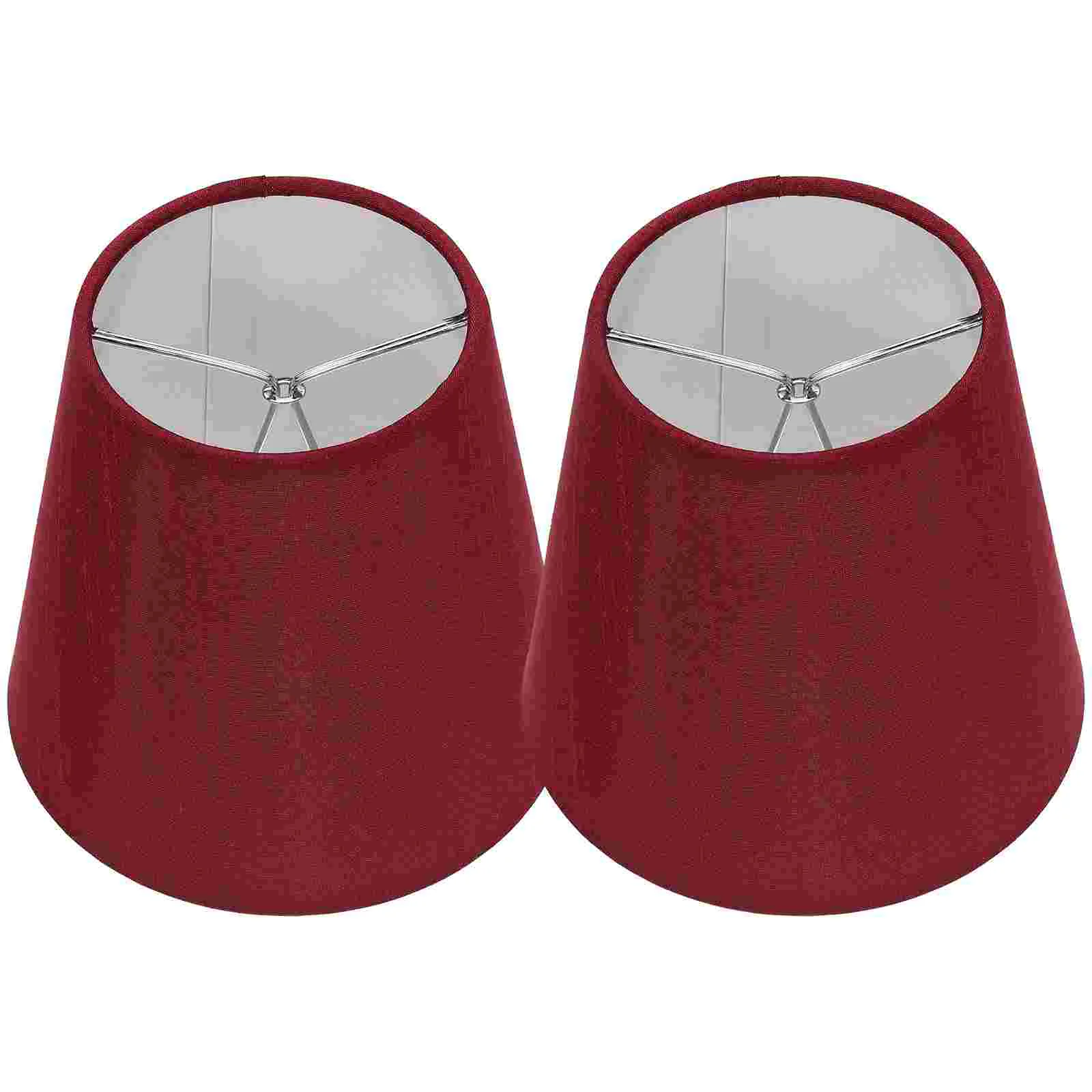 2 Pcs Lampshade Wall Light Bulb Lampshades Small Round Cloth for Chandelier Aluminum Alloy Replacement Cover
2 Pcs Lampshade Wall Light Bulb Lampshades Small Round Cloth for Chandelier Aluminum Alloy Replacement Cover