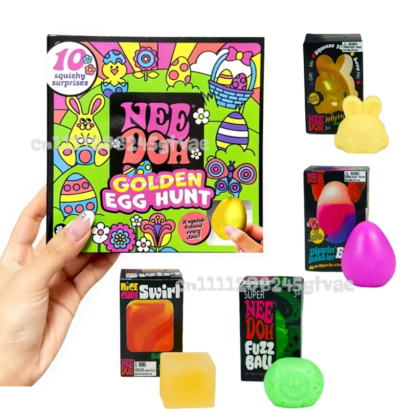 2026 New Mystery Box Super NeeDoh Fuzz Ball Jelly Hops Eggs Super Solid Squish Toys TPR Slow Rebound Material Relief Tool Easter
2026 New Mystery Box Super NeeDoh Fuzz Ball Jelly Hops Eggs Super Solid Squish Toys TPR Slow Rebound Material Relief Tool Easter