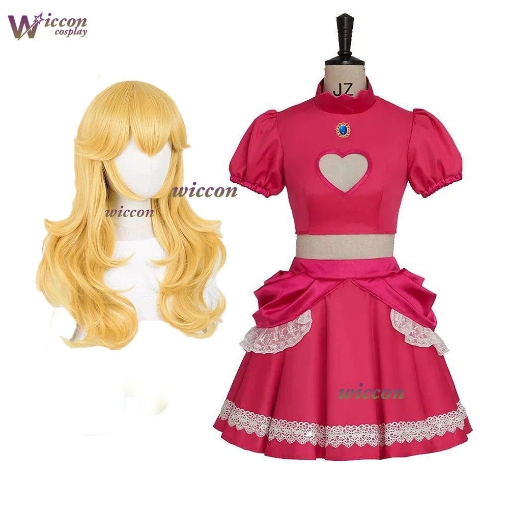 Peach Cosplay Costume Princess Doujin Pink Skirt Tiara Movie Halloween Lolita Outfit Dress Pink Clothing Wig Carnival Party
Peach Cosplay Costume Princess Doujin Pink Skirt Tiara Movie Halloween Lolita Outfit Dress Pink Clothing Wig Carnival Party