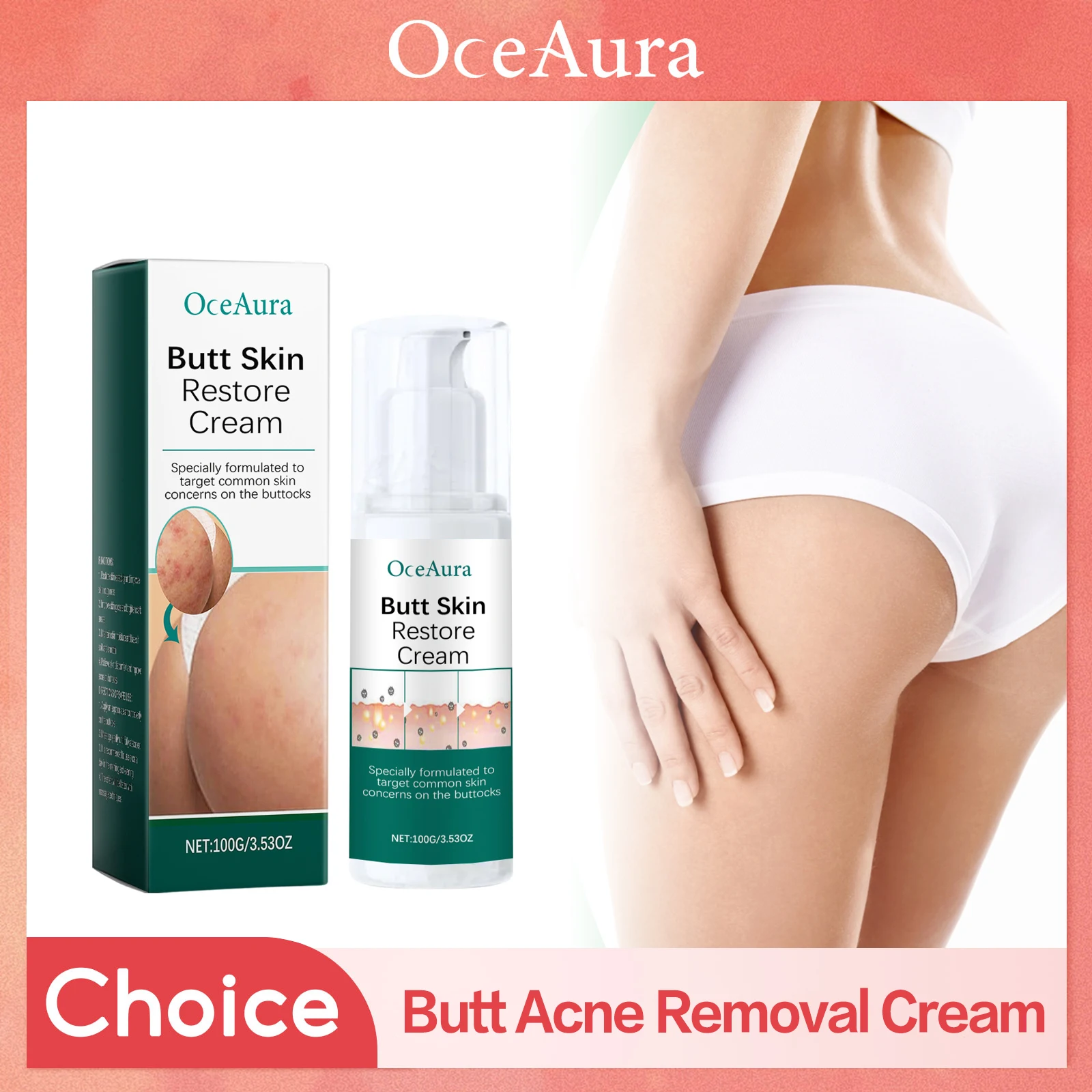 Butt Acne Cream Improve Buttock Pimple Clearing Hip Thigh Acne Fade Spot Remove Melanin Brighten Moisturizing Acne Repair Cream
Butt Acne Cream Improve Buttock Pimple Clearing Hip Thigh Acne Fade Spot Remove Melanin Brighten Moisturizing Acne Repair Cream
