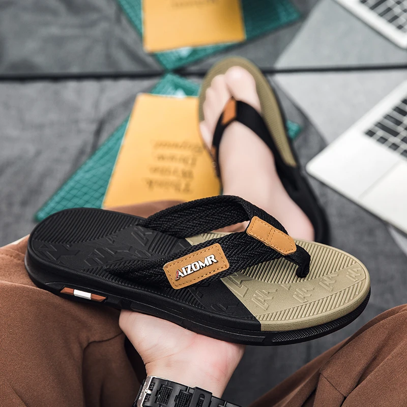 Men's Non-Slip Wear-Resistant Flip Flops with Comfortable Woven Straps, Trendy for Beach, Outdoor & Casual Wear
Men's Non-Slip Wear-Resistant Flip Flops with Comfortable Woven Straps, Trendy for Beach, Outdoor & Casual Wear