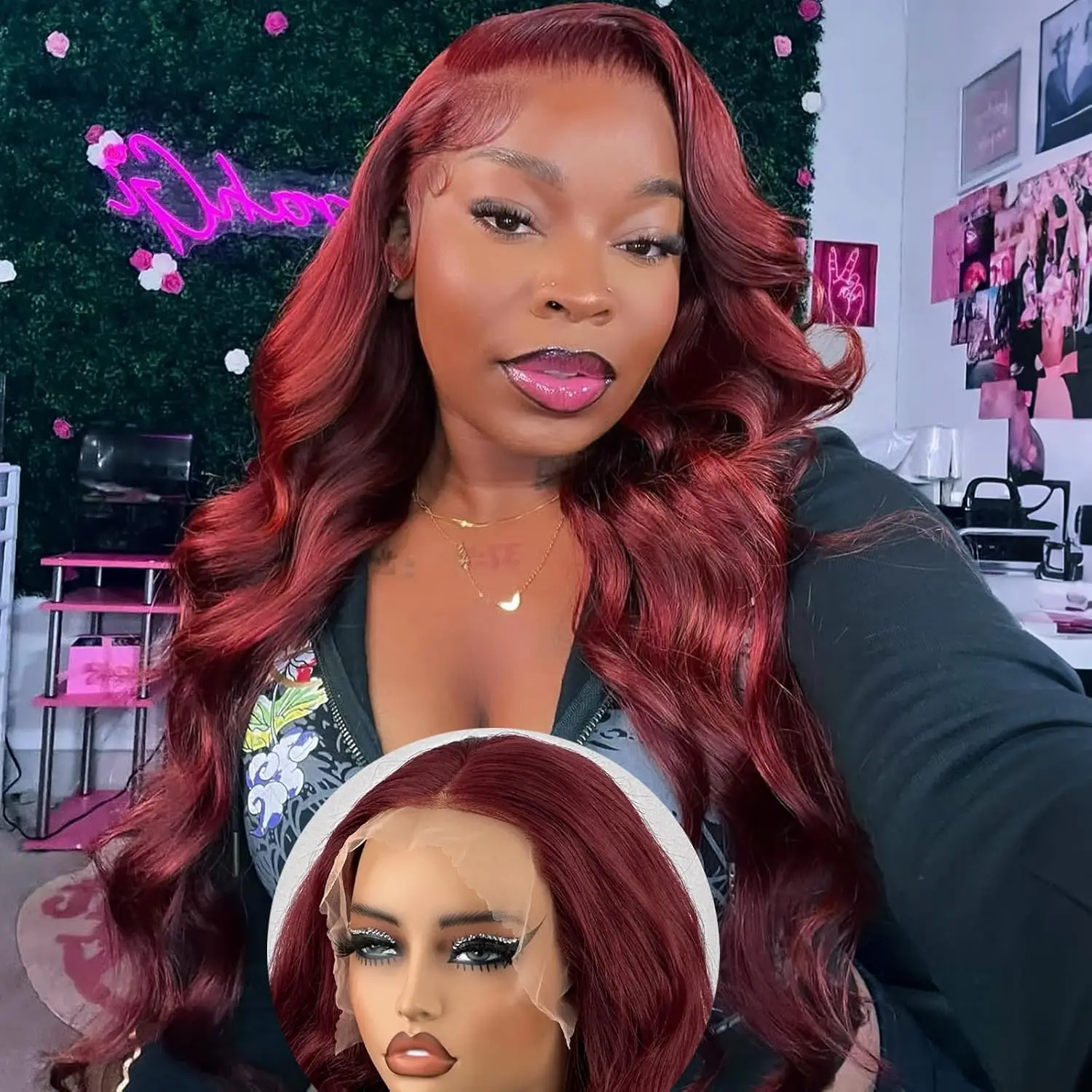 HD Lace Frontal Wig for Woman 99J Body Wave Human Hair Wigs Burgundy Wine Red Color Wigs.
HD Lace Frontal Wig for Woman 99J Body Wave Human Hair Wigs Burgundy Wine Red Color Wigs.