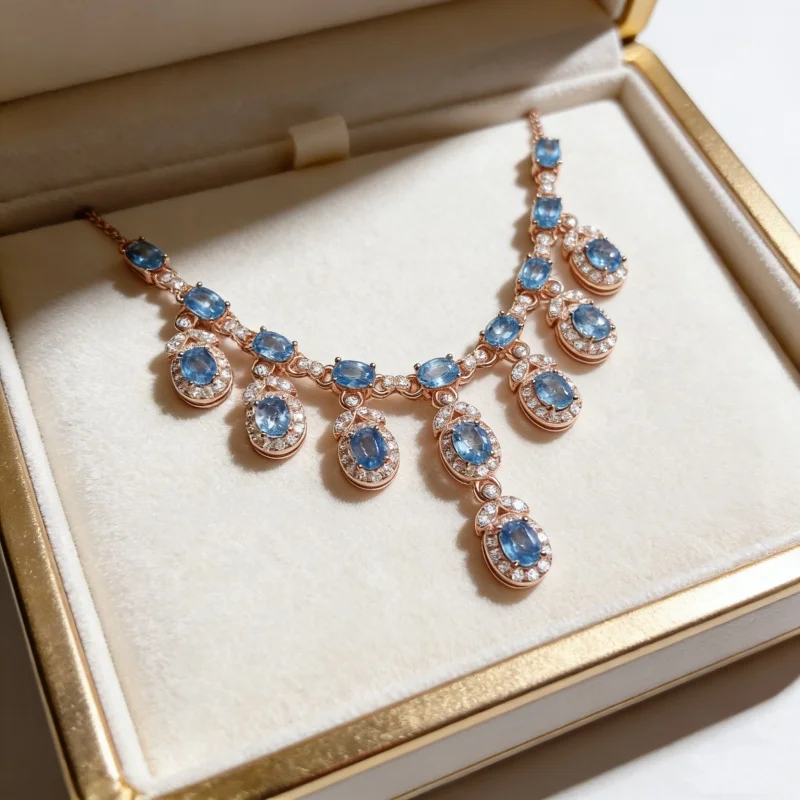 3x4mm Natural Swiss Blue Topaz Drop Necklace S925 Sterling Silver Rose Gold Plated
3x4mm Natural Swiss Blue Topaz Drop Necklace S925 Sterling Silver Rose Gold Plated