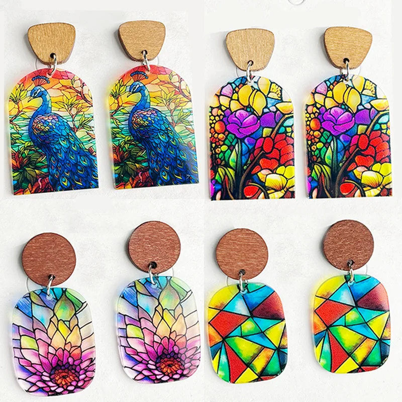 New Bohemian Semitransparent Glass Texture Colorful Flower Art Earrings Retro Ethnic Style Earrings Mother's Day Earrings Gift
New Bohemian Semitransparent Glass Texture Colorful Flower Art Earrings Retro Ethnic Style Earrings Mother's Day Earrings Gift