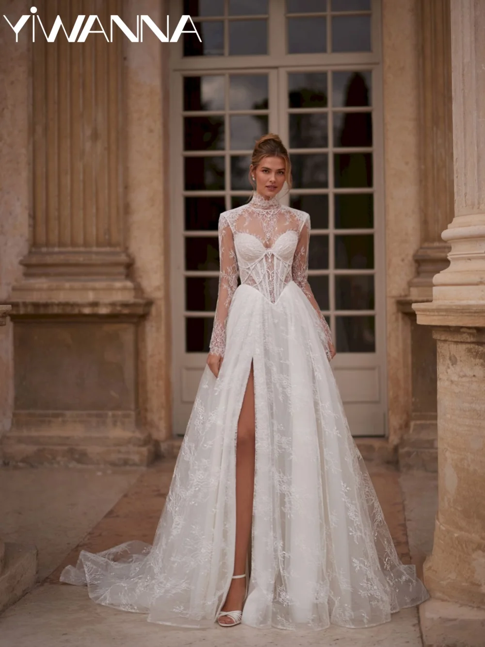 Classic Lace Detachable Sleeve Wedding Dress Shinny Pearls A-line Floor-length Bridal Gown 2026 Customized Dresses For Bride
Classic Lace Detachable Sleeve Wedding Dress Shinny Pearls A-line Floor-length Bridal Gown 2026 Customized Dresses For Bride
