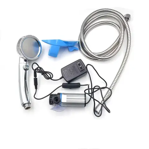 Portable Car Washer 12V Camping Shower Car Shower High Pressure Power Washer Electric Pump for Outdoor Camping Travel