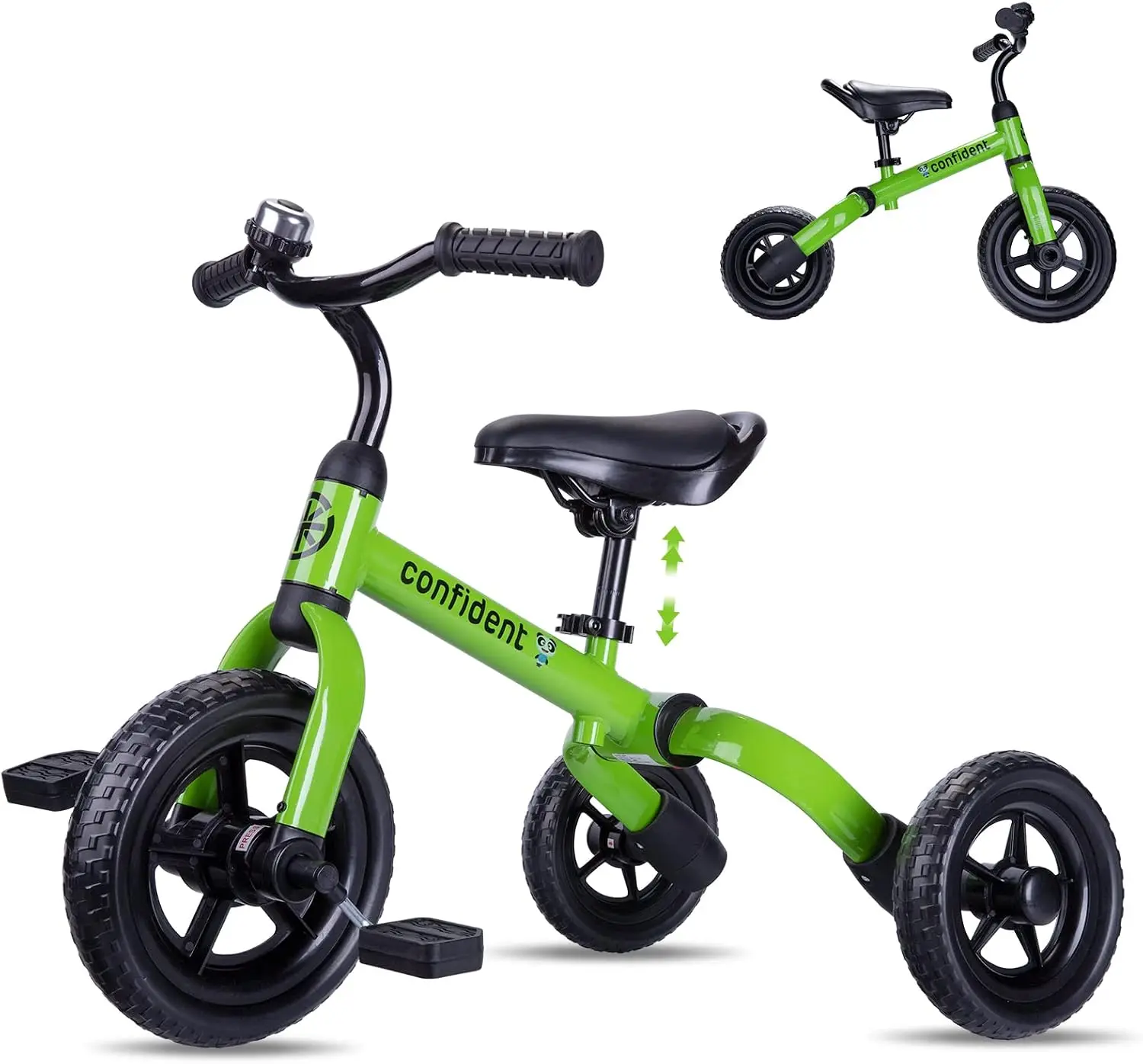 3 in 1 Folding Tricycle for Toddlers 2-5 Years, Balance Bike with Adjustable Seat and Removable Pedal, Ride-On Toy for Boys Girls Birthday Gift (Green)
3 in 1 Folding Tricycle for Toddlers 2-5 Years, Balance Bike with Adjustable Seat and Removable Pedal, Ride-On Toy for Boys Girls Birthday Gift (Green)