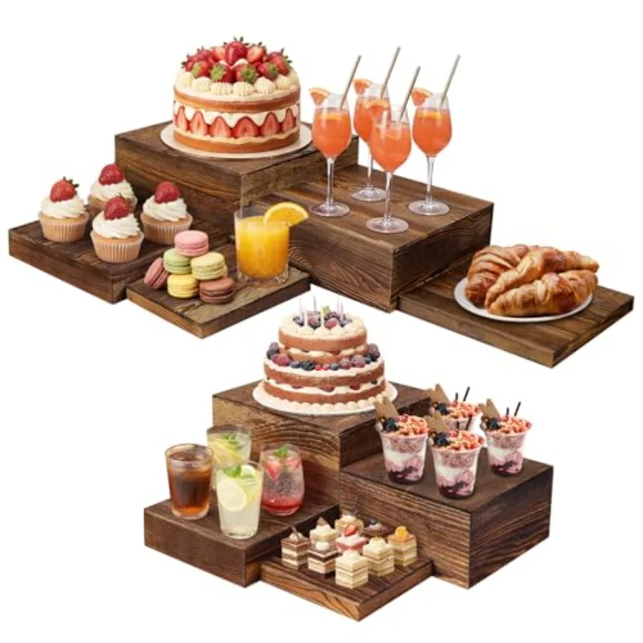 9 Pack Wooden Risers Display Stands Square Food Risers for Buffet Party Rustic Wood Cake Cupcake Stands Nesting Box Wooden Crat
9 Pack Wooden Risers Display Stands Square Food Risers for Buffet Party Rustic Wood Cake Cupcake Stands Nesting Box Wooden Crat