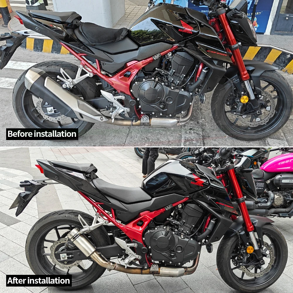 Выхлопная система мотоцикла Slip-On CB750 Hornet, труба 51 мм, промежуточное звено, гоночная линия, модифицированный интерфейс 2023-2025
Выхлопная система мотоцикла Slip-On CB750 Hornet, труба 51 мм, промежуточное звено, гоночная линия, модифицированный интерфейс 2023-2025