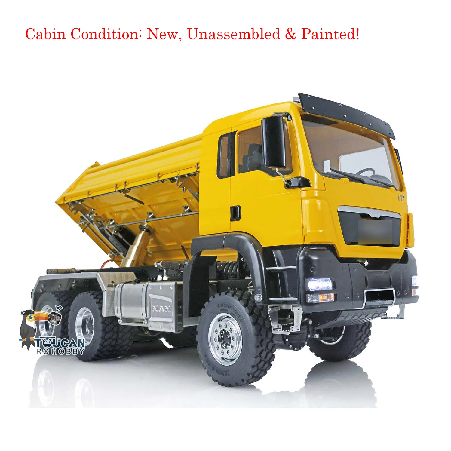 RC Hydraulic Dumper Truck LESU 1/14 TGS 3-Way Dumper Vehicles Lights Sounds DIY Painted Remote Control Tipper Cars Toys THZH1321
RC Hydraulic Dumper Truck LESU 1/14 TGS 3-Way Dumper Vehicles Lights Sounds DIY Painted Remote Control Tipper Cars Toys THZH1321