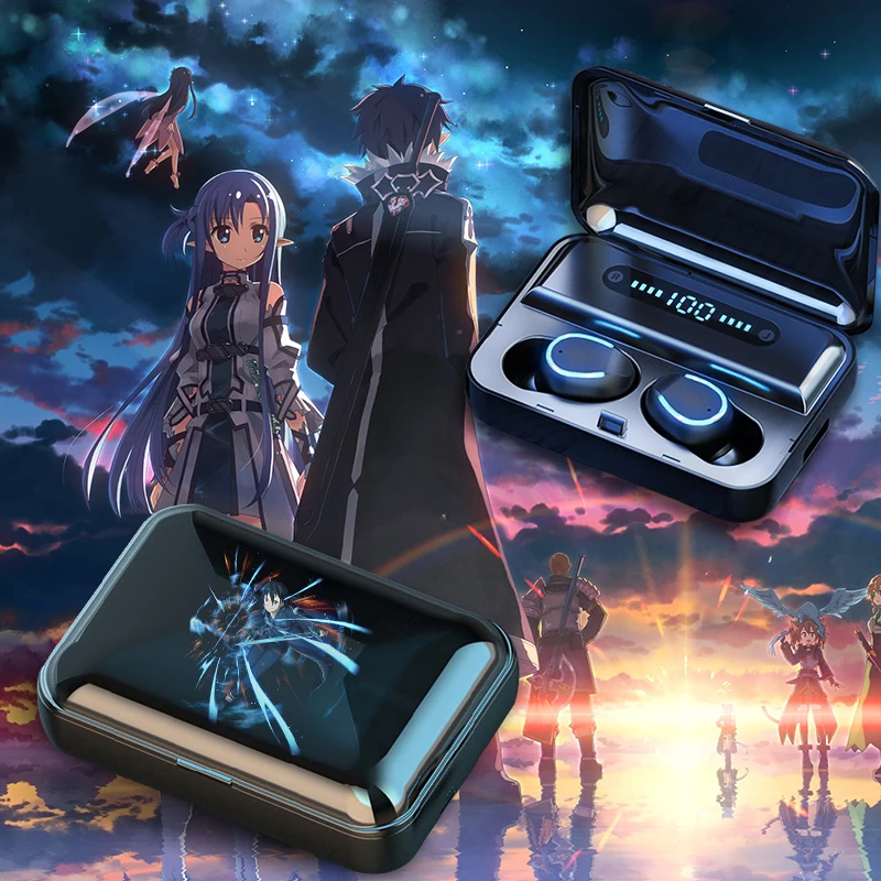 Sword Art Online Bluetooth Earphones Anime Sao Kirigaya Kazuto Headset Cosplay For Android Wireless Earbuds HD Accessories
Sword Art Online Bluetooth Earphones Anime Sao Kirigaya Kazuto Headset Cosplay For Android Wireless Earbuds HD Accessories