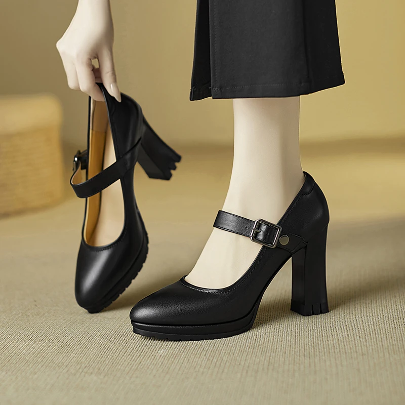 Роскошные уличные женские туфли на каблуке, качественная женская обувь, туфли-лодочки из натуральной кожи, женская обувь, новинка 2025, модная удобная обувь
Роскошные уличные женские туфли на каблуке, качественная женская обувь, туфли-лодочки из натуральной кожи, женская обувь, новинка 2025, модная удобная обувь