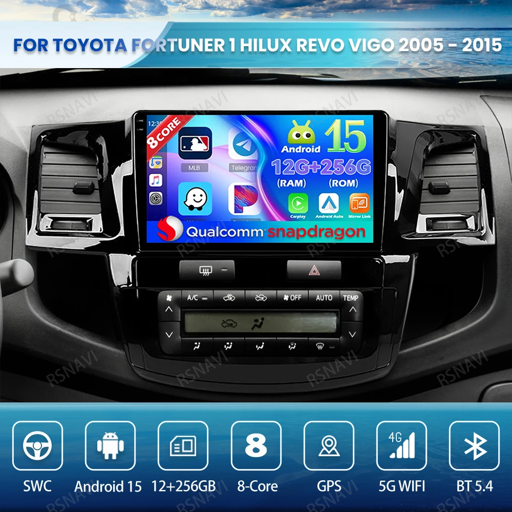 Android 15 Car Radio For Toyota Fortuner 1 Hilux Revo Vigo 2005 - 2015 QLED GPS BT Qualcomm DVD 4G LTE Viedo Player DSP Stereo
Android 15 Car Radio For Toyota Fortuner 1 Hilux Revo Vigo 2005 - 2015 QLED GPS BT Qualcomm DVD 4G LTE Viedo Player DSP Stereo